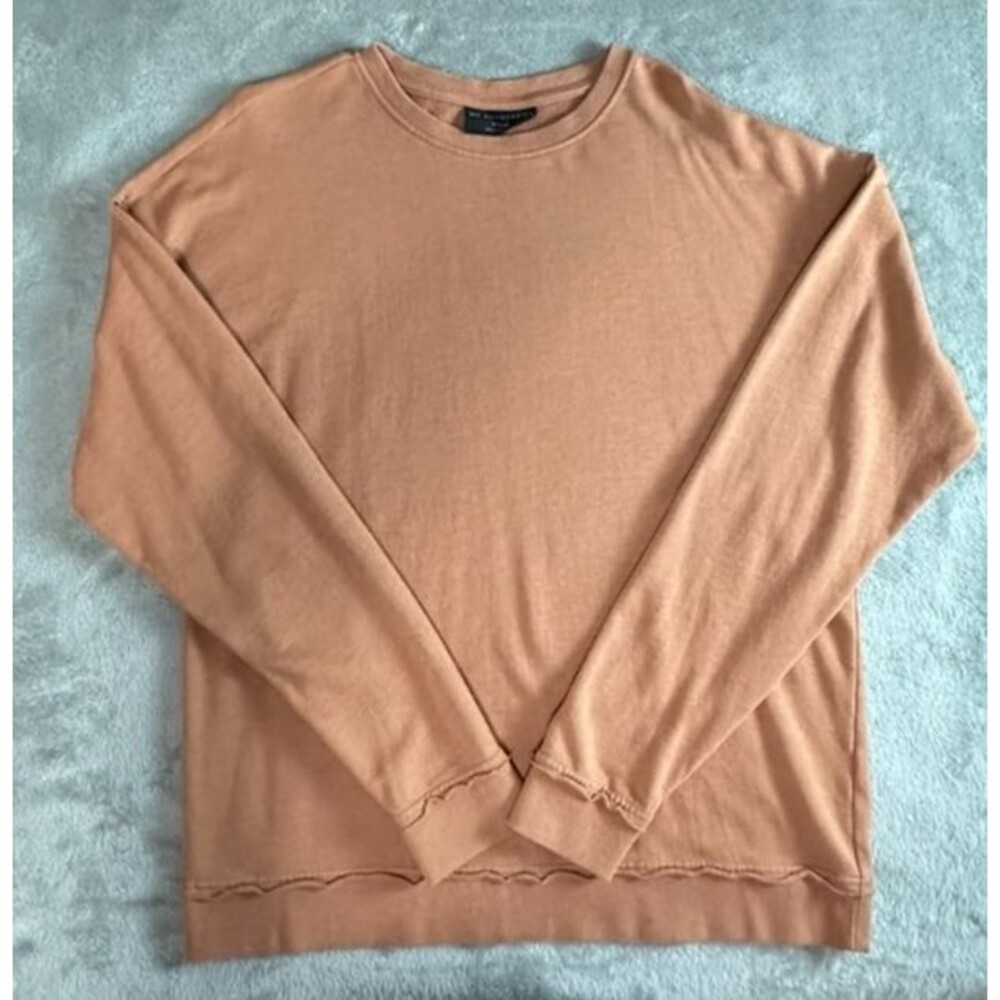 No Boundaries Sweatshirt Men's Size M Brown Oversized Loose Slouchy Soft Cozy